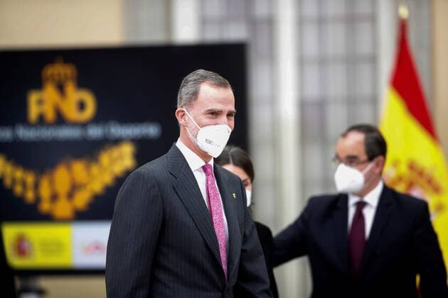 Spain s King Felipe VI attends 2018 Spanish National Sports Awarding Ceremony at Pardo Palace, in Madrid, Spain, 02 March 2021. Spain s Royal couple gives 2018 Spanish National Sports Awards 2018 !ACHTUNG: NUR REDAKTIONELLE NUTZUNG!  Copyright: xJuanxCarlosxHidalgox GRAF6462 20210302-637502885536249618