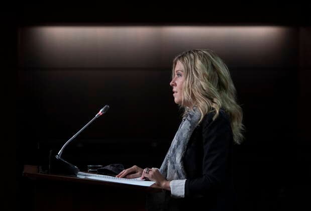 March 2, 2021, Ottawa, on, Canada: Conservative MP Michelle Rempel Garner speaks during a news conference Tuesday March 2, 2021 in Ottawa. Ottawa Canada  - ZUMAc35_ 20210302_zaf_c35_003 Copyright: xAdrianxWyldx