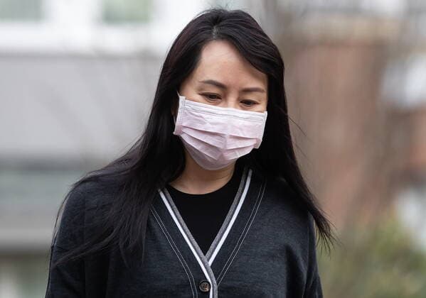 March 4, 2021, Vancouver, BC, Canada: Meng Wanzhou, chief financial officer of Huawei, leaves her home to attend B.C. Supreme Court, in Vancouver, on Thursday, March 4, 2021. Vancouver Canada - ZUMAc35_ 20210304_zaf_c35_013 Copyright: xDarrylxDyckx
