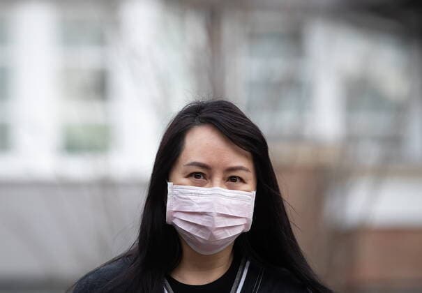 March 4, 2021, Vancouver, BC, Canada: Meng Wanzhou, chief financial officer of Huawei, leaves her home to attend B.C. Supreme Court, in Vancouver, on Thursday, March 4, 2021. Vancouver Canada - ZUMAc35_ 20210304_zaf_c35_015 Copyright: xDarrylxDyckx