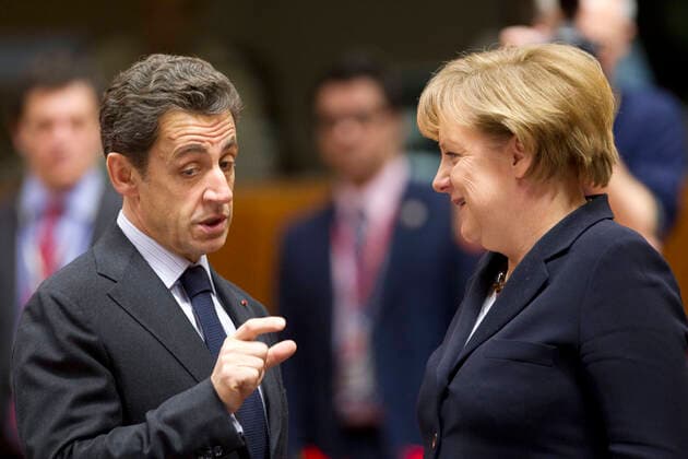 Belgium, Brussels: Angela Merkel and Nicolas Sarkozy attending the European Summit (2010 12 17) Belgium, Brussels: Angela Merkel et Nicolas Sarkozy attending the European Summit on 2010 12 16-17 during which were established a permanent Relief Fund and changes to the Lisbon Treaty (2010 12 17) Bretagne; Brittany; Finistere 29; Morlaix Bruxelles Eurasie; Eurasia; Europe; Europa; Europe de l Ouest; Western Europe; France  Copyright: x xMonassexThx xAndia.frx 167495