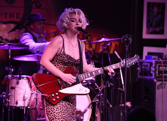 BOCA RATON - MARCH 04: Samantha Fish performs at The Funky Biscuit on March 4, 2021 in Boca Raton, Florida. Copyright: xmpi04 MediaPunchx
