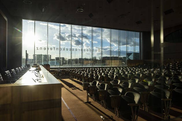 Bilder des Jahres 2021, News 03 März News Themen der Woche KW09 News Bilder des Tages Saal der Bundespressekonferenz, aufgenommen in Berlin, 05.03.2021. Berlin Deutschland *** Hall of the Federal Press Conference, recorded in Berlin, 05 03 2021 Berlin Germany Copyright: xFlorianxGaertner photothek.dex