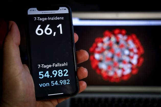 Coronavirus in Germany Covid 19 Dashboard of the Robert Koch Institute 07 03 2021 Robert Koch Institute 7 days Incidence 66.1 7 days Number of cases 54 982