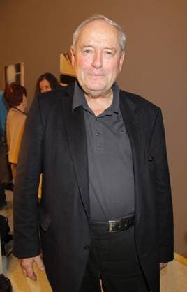 BurkhardDriest Ausstellung 20.05.2014 Kunstsammler Harald Falckenberg, Unternehmer in der Galerie im Cafe Einstein, Unter den Linden 42, Berlin, bei der Vernissage zu einer BurkhardDriest Gemaelde Ausstellung - 20.05.2014 - *** BurkhardDriest exhibition 20 05 2014 art collector Harald Falckenberg, entrepreneur at the gallery in Cafe Einstein, Unter den Linden 42, Berlin, at the vernissage of a BurkhardDriest paintings exhibition 20 05 2014
