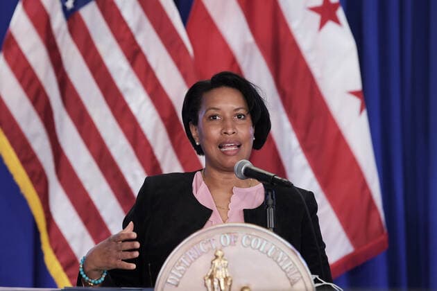 March 8, 2021, Washington, Distric of Columbia, USA: DC Mayor MURIEL BOWSER speaks during a press conference about Covid 19 Situational Updated, today on March 08, 2021 at Old Council Chambers in Washington DC, USA. Washington USA - ZUMAn298 20210308_znp_n298_003 Copyright: xLeninxNollyx