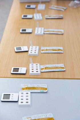 Rapid tests The first test centre on the exhibition grounds went into operation on Monday, 8 March 2021 From 12 noon,
