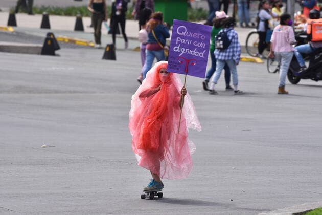 International Women™s Day Strike In Mexico MEXICO CITY, MEXICO - MARCH 8: Hundreds of Women take part during a demonstration to commemorate International Women™s Day, demanding elimination of violence-gender at Reforma avenue on March 8, 2021 in Mexico City, Mexico Copyright: xCarlosxTischlerx EYEPIXGROUP_CT_08032021_4393