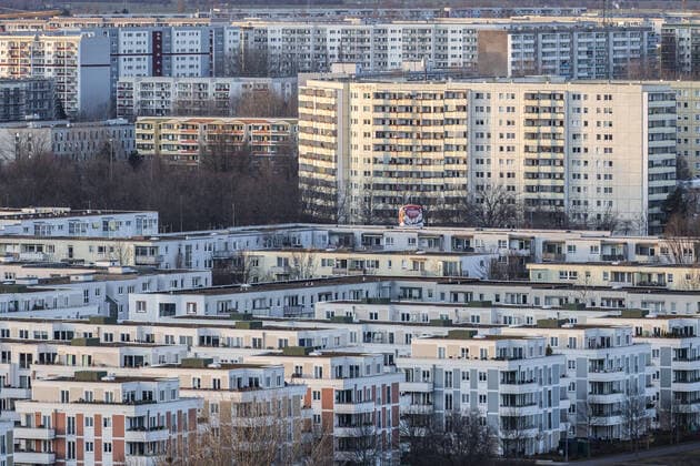 Sozialer Wohnraum in Marzahn und Hellersdorf, aufgenommen in Berlin, 08.03.2021. Berlin Deutschland *** Social housing in Marzahn and Hellersdorf, taken in Berlin, 08 03 2021 Berlin Germany Copyright: xFlorianxGaertner photothek.dex