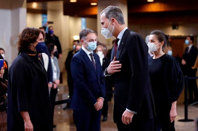 Spanish King Felipe VI and Letizia Ortiz during 19 edition of In Memoriam Concertfor victims of terrorism in Madrid on Wednesday, 10 March 2021 Cordon Press  Mariscal ESPANA HOMENAJE VÃCTIMAS
