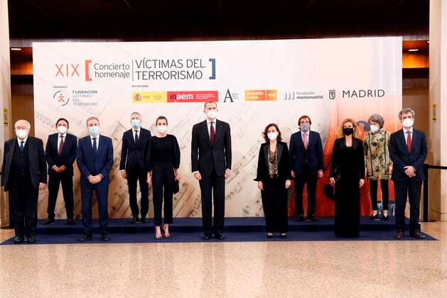 Spanish King Felipe VI and Letizia Ortiz during 19 edition of In Memoriam Concertfor victims of terrorism in Madrid on Wednesday, 10 March 2021 Cordon Press  Mariscal ESPANA HOMENAJE VÃCTIMAS