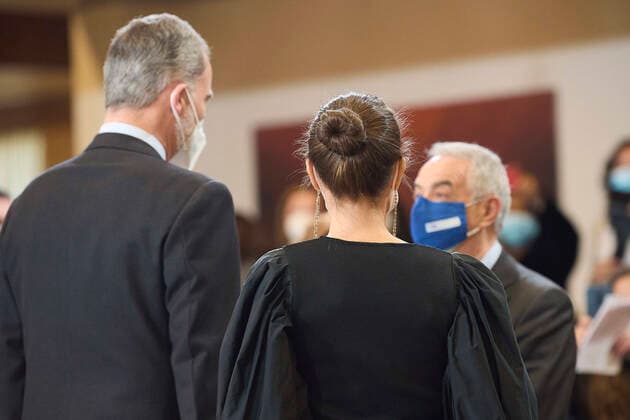 10-03-2021 Madrid Queen Letizia and King Felipe during the19th In Mermoriam concert, organized by the foundation of victims of terrorism, in memory of the victims of 4March Madrid bombing at the national auditory in Madrid, Spain. Â  Copyright: xppex