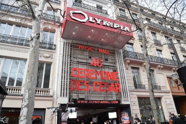 Filmpreis Cesar 46eme Ceremonie des Cesar. Illustration exterieure Olympia. 46th Cesar ceremony. Front of Olympia 265929 0000-00-00 Paris France _sans_perso  Copyright: xDavidxNiviere Poolx STAR_265929_001
