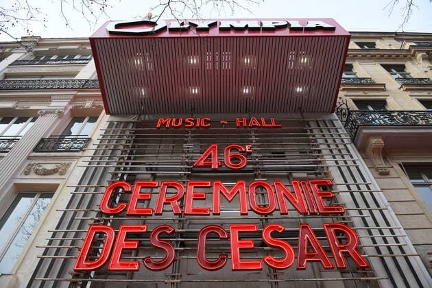 Filmpreis Cesar 46eme Ceremonie des Cesar. Illustration exterieure Olympia. 46th Cesar ceremony. Front of Olympia 265930 0000-00-00 Paris France _sans_perso  Copyright: xPascalxLeSecretain Poolx STAR_265930_002