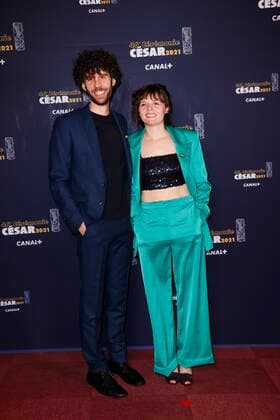 Filmpreis Cesar Lionel Massol et Pauline Seigland CELEBRITES : 46e Ceremonie des Cesar 2021 - Paris - 12 03 2021 ThomasSamson Pool PANORAMIC 