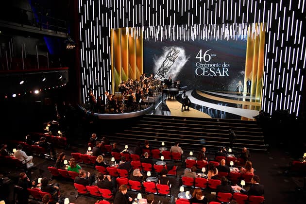 Entertainment Bilder des Tages vue generale de la salle CELEBRITES : 46e Ceremonie des Cesar 2021 - Paris - 12 03 2021 PierreVillard Pool PANORAMIC 
