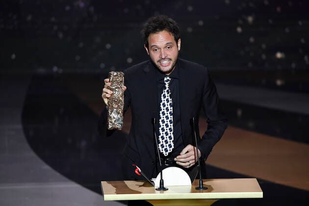 Filmpreis Cesar - Preisverleihung Filippo Meneghetti Cesar du Meilleur Premier film avec Deux CELEBRITES : 46e Ceremonie des Cesar 2021 - Paris - 12 03 2021 Dominiquecharriau Pool PANORAMIC 