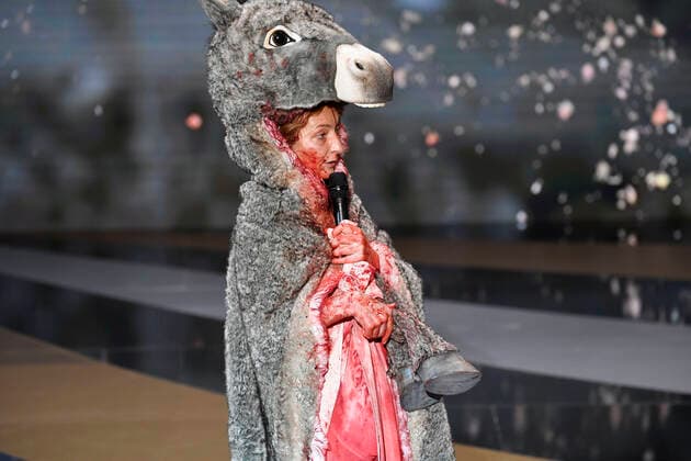 Performance de Corinne Masiero CELEBRITES : 46e Ceremonie des Cesar 2021 - Paris - 12 03 2021 PierreVillard Pool PANORAMIC 