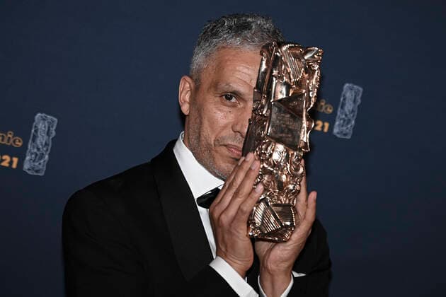 Sami Bouajila - cesar du meilleur acteur dans un fils CELEBRITES : 46e Ceremonie des Cesar 2021 - Paris - 12 03 2021 DavidNiviere Pool PANORAMIC 