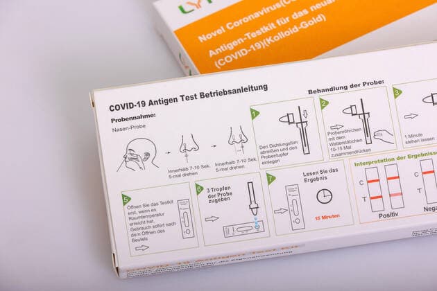 Reutlingen theme images antigen test kit for novel coronavirus, 12 03 2021, theme images antigen test kit for novel coronavirus, 12 03 2021, Copyright: xEIBNER DROFITSCHx EP_ddh