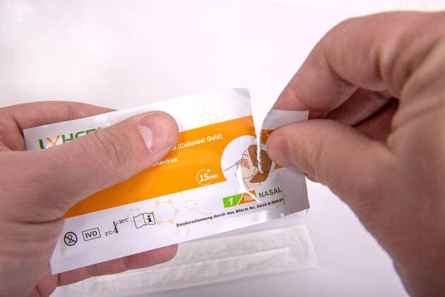 Reutlingen theme images antigen test kit for novel coronavirus, 12 03 2021, theme images antigen test kit for novel coronavirus, 12 03 2021, Copyright: xEIBNER DROFITSCHx EP_ddh