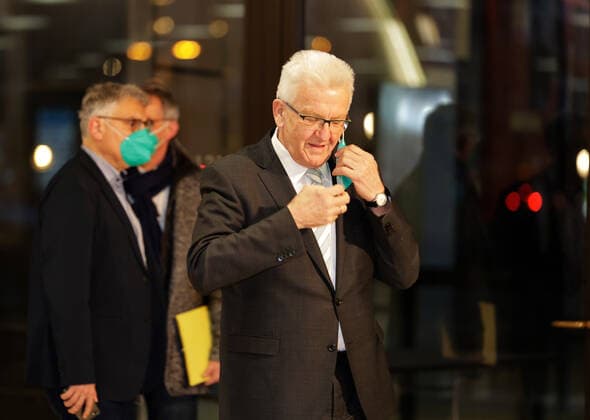 LTWBW21 Landtagswahl Baden Württemberg Winfried KRETSCHMANN Greens, Prime Minister Germany, Baden Württemberg, Stuttgart, 14 03 2021