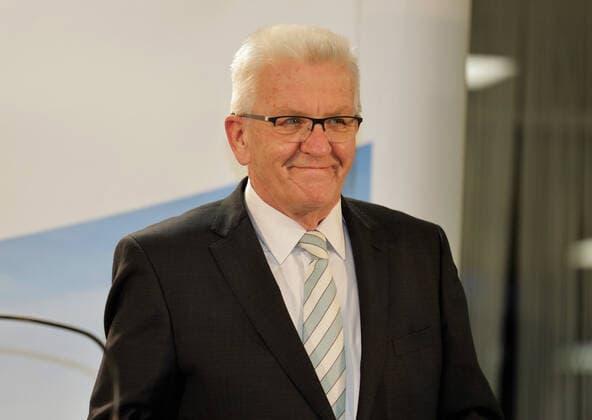 LTWBW21 Landtagswahl Baden Württemberg Winfried KRETSCHMANN Greens, Prime Minister Germany, Baden Württemberg, Stuttgart, 14 03 2021