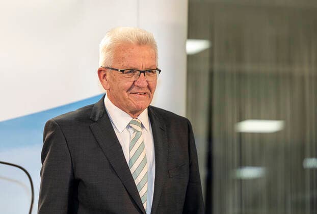 LTWBW21 State Parliament Election Baden Württemberg Winfried KRETSCHMANN Greens, Minister President 14 03 2021 Germany, Baden Württemberg, Stuttgart