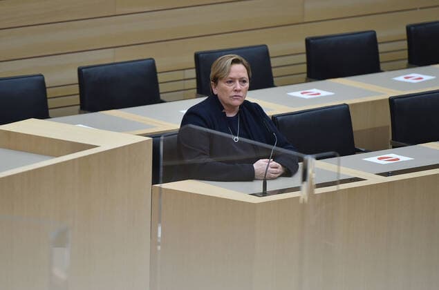 State parliament elections 2021 Baden Württemberg election event in the state parliament of Baden Württemberg in the state capital Stuttgart LPK in the plenary hall Stuttgart state parliament of Baden Württemberg Baden Württemberg Germany Copyright: xLeifxPiechowskix