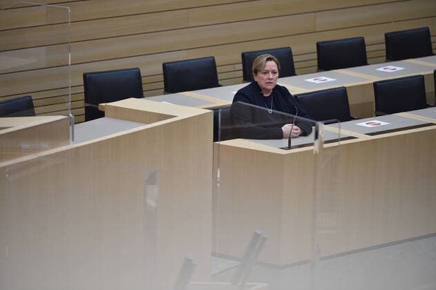 State parliament elections 2021 Baden Württemberg election event in the state parliament of Baden Württemberg in the state capital Stuttgart LPK in the plenary hall Stuttgart state parliament of Baden Württemberg Baden Württemberg Germany Copyright: xLeifxPiechowskix
