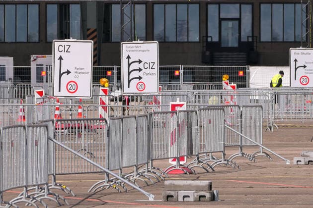 15 03 2021,Berlin,Germany,GER,Corona Vaccination Center Tempelhof Airport AstraZeneca