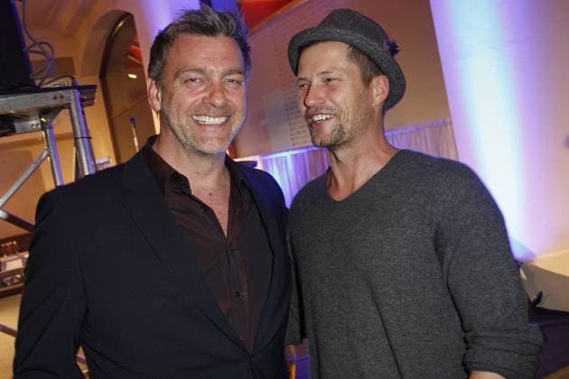 Ray Stevenson und Til Schweiger bei The Place To Be 2012 Bild ( Bildzeitung ) und Borchardt Party - im Rahmen der 62. Internationalen Filmfestspiele 62nd Berlin International Film Festival BERLINALE 2012 im Borchardt in Berlin. *** Ray Stevenson and Til Schweiger at The Place To Be 2012 Bild Bildzeitung and Borchardt Party as part of the 62nd Berlin International Film Festival BERLINALE 2012 at Borchardt in Berlin. Copyright: xEventpressx