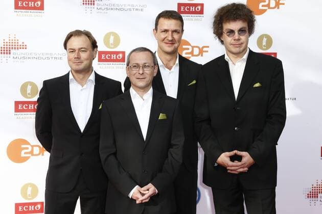 Leipzig String Quartet 4 on the Red Carpet at the ECHO Klassik 2012 awards ceremony at the Konzerthaus Berlin on the Gendarmenmarkt in the heart of Berlin Copyright: xEventpressxHerrRax