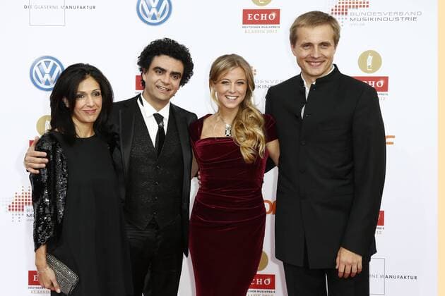 Rolando Villazon and wife Lucia, Nina Eichinger and Vasily Petrenko on the Red Carpet at the ECHO Klassik 2012 award ceremony at the Konzerthaus Berlin on the Gendarmenmarkt in the heart of Berlin Copyright: xEventpressxHerrRax