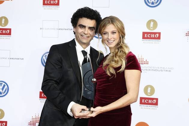 Nina Eichinger and Rolando Villazon on the Red Carpet at the ECHO Klassik 2012 award ceremony at the Konzerthaus Berlin on the Gendarmenmarkt in the heart of Berlin Copyright: xEventpressxHerrRax