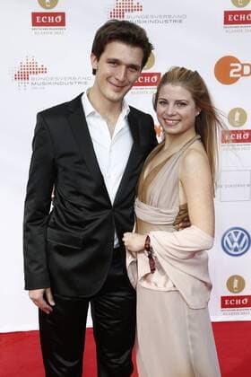 Maximilian Hornung and Katharina Weigert on the Red Carpet at the ECHO Klassik 2012 awards ceremony at the Konzerthaus Berlin on Gendarmenmarkt in the heart of Berlin Copyright: xEventpressxHerrRax