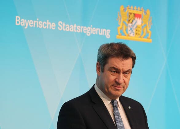 Press Conference of Minister President Dr Markus Söder, Soeder at Prinz Carl Palais Minister President Dr Markus Söder, Soeder, Munich Bavaria Germany Prinz Carl Palais