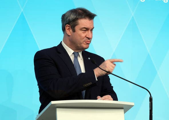 Coronavirus in Bayern, Pressekonferenz von Markus Söder zum Thema Corona Maßnahmen ,