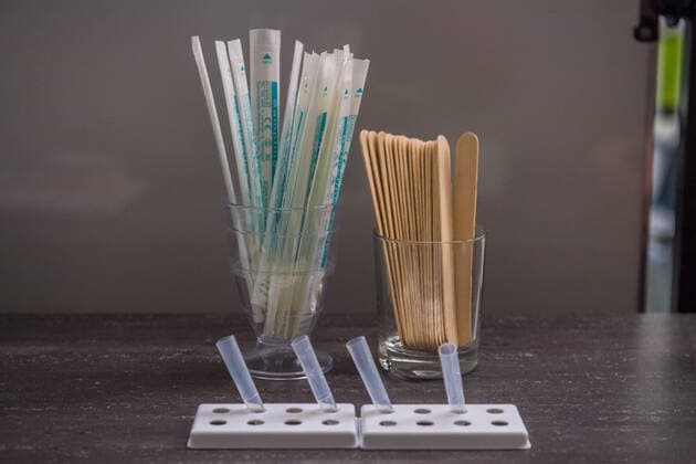 Aue, Germany 16 March 2021 A Corona rapid test used to combat the Corona pandemic The picture shows cotton swabs and mouth spikes needed for the swab Saxony Copyright: xFotostandx xDostmannx