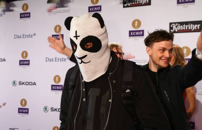 Saenger Cro red carpet at the Echo 2014 music award ceremony at Messe Berlin Copyright: xEventpressxHerrmannx