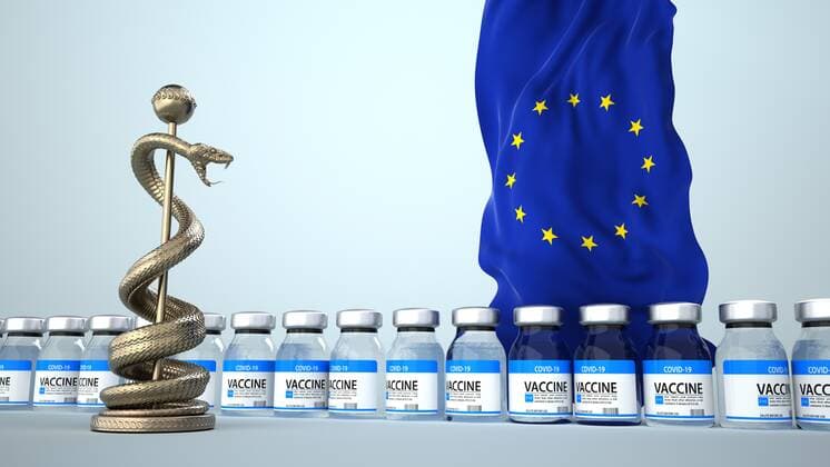 Vaccine procurement in the EU Vaccine procurement in the EU. 3d illustration.