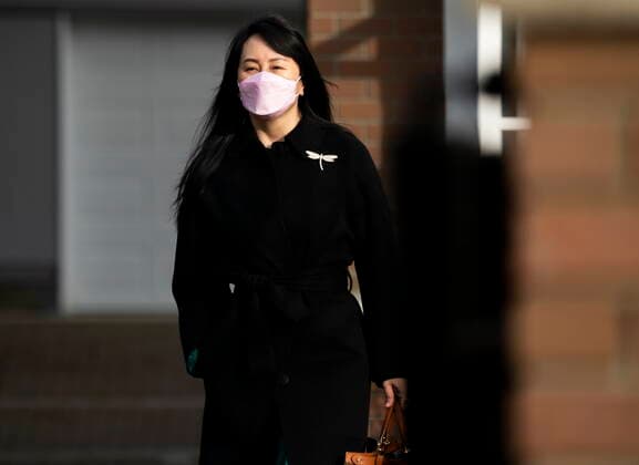 March 17, 2021, Vancouver, BC, Canada: Chief Financial Officer of Huawei, Meng Wanzhou leaves her home in Vancouver, Wednesday, March 17, 2021. Vancouver Canada  - ZUMAc35_ 20210317_zaf_c35_003 Copyright: xJonathanxHaywardx