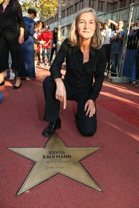 Judith Kaufmann Cinematographer at the reopening of the BOULEVARD OF STARS on 4 September 2014 on the central reservation at Potsdamer Platz in Berlin A celebration for film lovers Reopening of the BOULEVARD with a large star line-up 20 new stars are already twinkling on the BOULEVARD OF STARS and many of the honorees are taking personal possession of their stars Copyright: xEventpressxHerrmannx