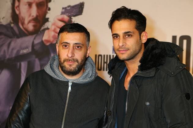 Kida Khodr Ramadan and Karim Guenes at the PopUp PREVIEW of JOHN WICK in the Classic Remise Wiebestra üe 36 37 10553 Berlin Copyright: xEventpressxHerrmannx