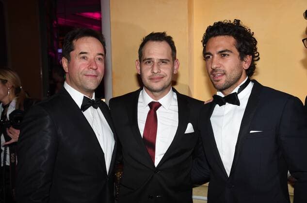Jan Josef Liefers, Moritz Bleibtreu und Elyas M Barek 42. Deutscher Filmball 2015 im Bayerischen Hof in Muenchen am 17.01.2015 *** Jan Josef Liefers, Moritz Bleibtreu and Elyas M Barek 42 German Film Ball 2015 at the Bayerischer Hof in Munich on 17 01 2015 Copyright: xEventpressxHannesxMagerstaedtx