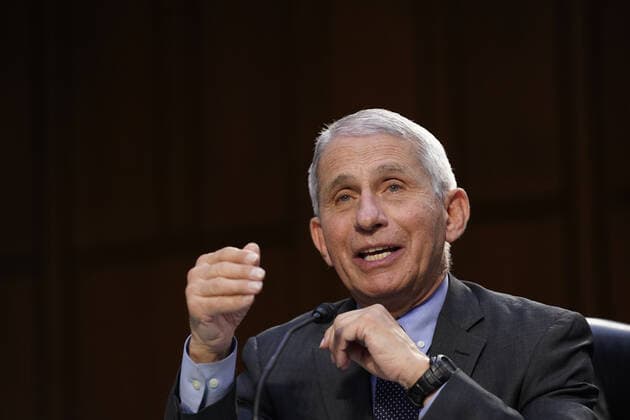 Coronavirus in den USA, Senatsanhörung in Washington Dr. Anthony Fauci, director of the National Institute of Allergy and Infectious Diseases, testifies during a Senate Health, Education, Labor and Pensions Committee hearing on the federal coronavirus response on Capitol Hill in Washington March 18th, 2021. Pool  WAX20210318836 SusanxWalsh