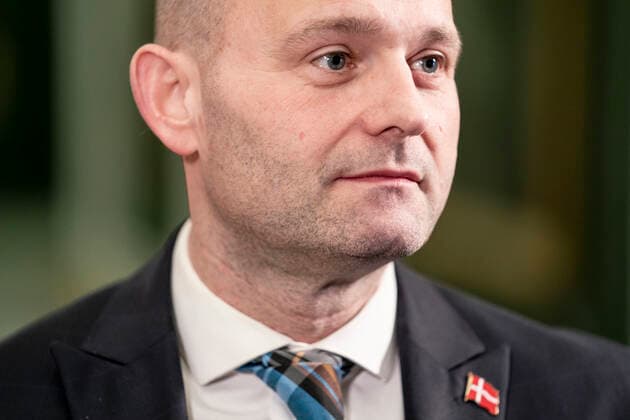 Soeren Pape Poulsen KF arrives at a meeting in the Prime Ministers Office about a further reopening of the country, at Christiansborg on Thursday 18 March 2021, Copenhagen Denmark  Copyright: RitzauxScanpix MadsxClausxRasmussenx cop103 spdk20210318-180839-L