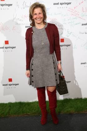 Iris Knobloch on the Red Carpet at the presentation of the 1 Axel Springer Award to MarkZuckerberg at the Axel Springer Haus in Berlin Copyright: xEventpressxFuhrx