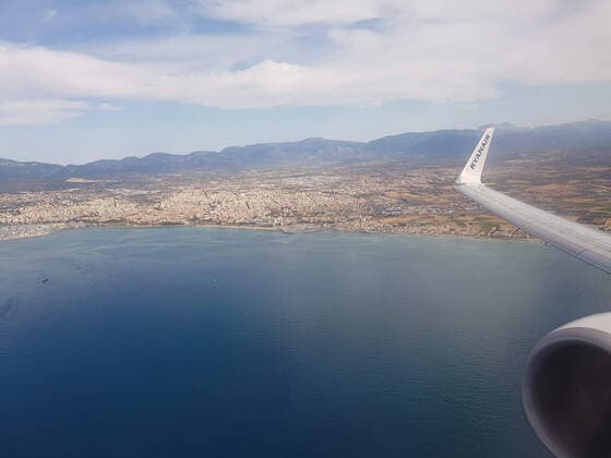 Theme photo travel, Corona, Majorca, 22 03 2021 Aerial view of the coast of Palma from the plane, theme photo travel, Corona, Majorca Copyright: xAugstx xEibner-Pressefotox EP_jat