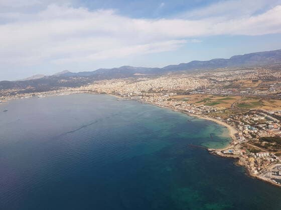 Theme photo travel, Corona, Majorca, 22 03 2021 Aerial view of the coast of Palma from the plane, theme photo travel, Corona, Majorca Copyright: xAugstx xEibner-Pressefotox EP_jat